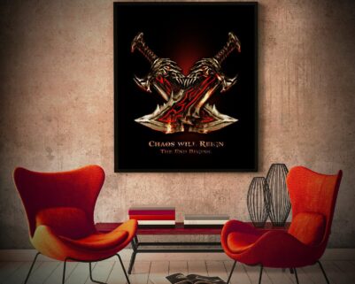 God Of War Blades of Chaos Poster © Copyright - Designed by Alexander De Empirium