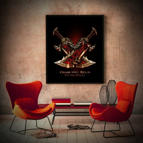 God Of War Blades of Chaos Poster © Copyright - Designed by Alexander De Empirium
