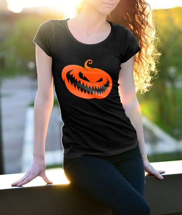 Halloween Jack O' Lantern Pumpkin T-shirt © Copyright - Designed by Alexander De Empirium