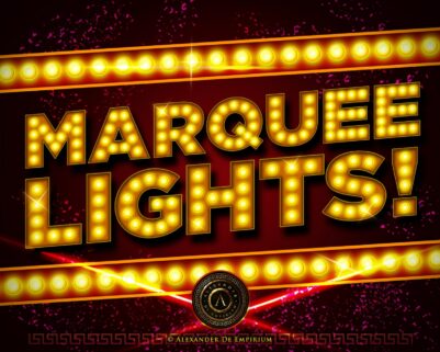 Marquee Lights Digital Papers © Copyright - Designed by Alexander De Empirium